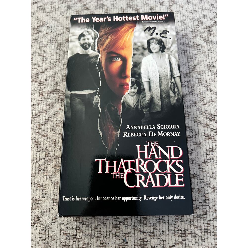 The Hand That Rocks the Cradle Thriller VHS Movie Pre-Loved